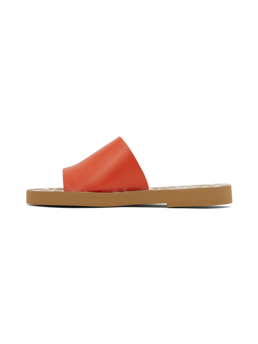 Orange Essie Slide Mules - 3