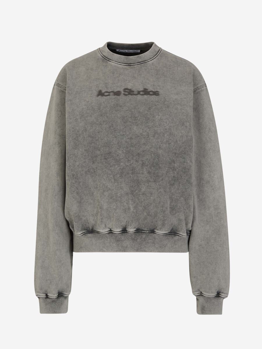 ACNE STUDIOS COTTON LOGO SWEATSHIRT - 1