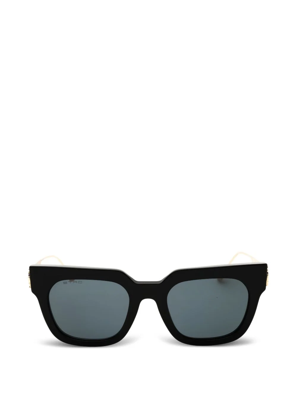 Pegaso-embellishment rectangular-frame sunglasses - 1