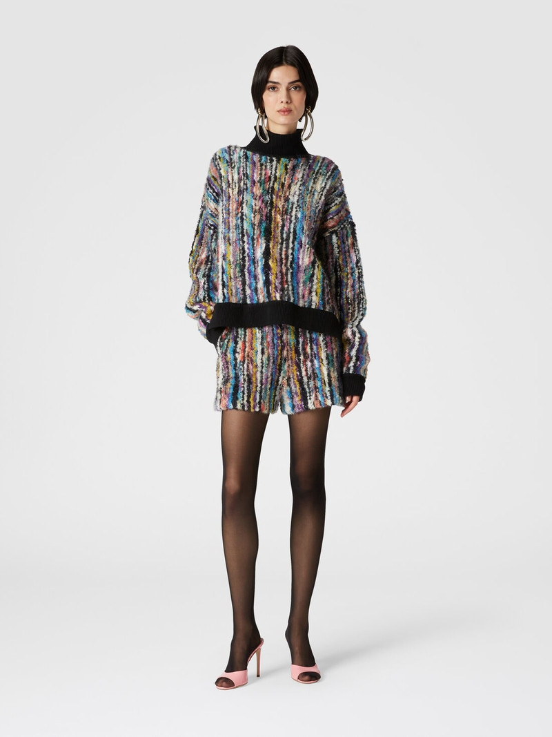 Missoni Wool and mohair bouclé shorts outlook
