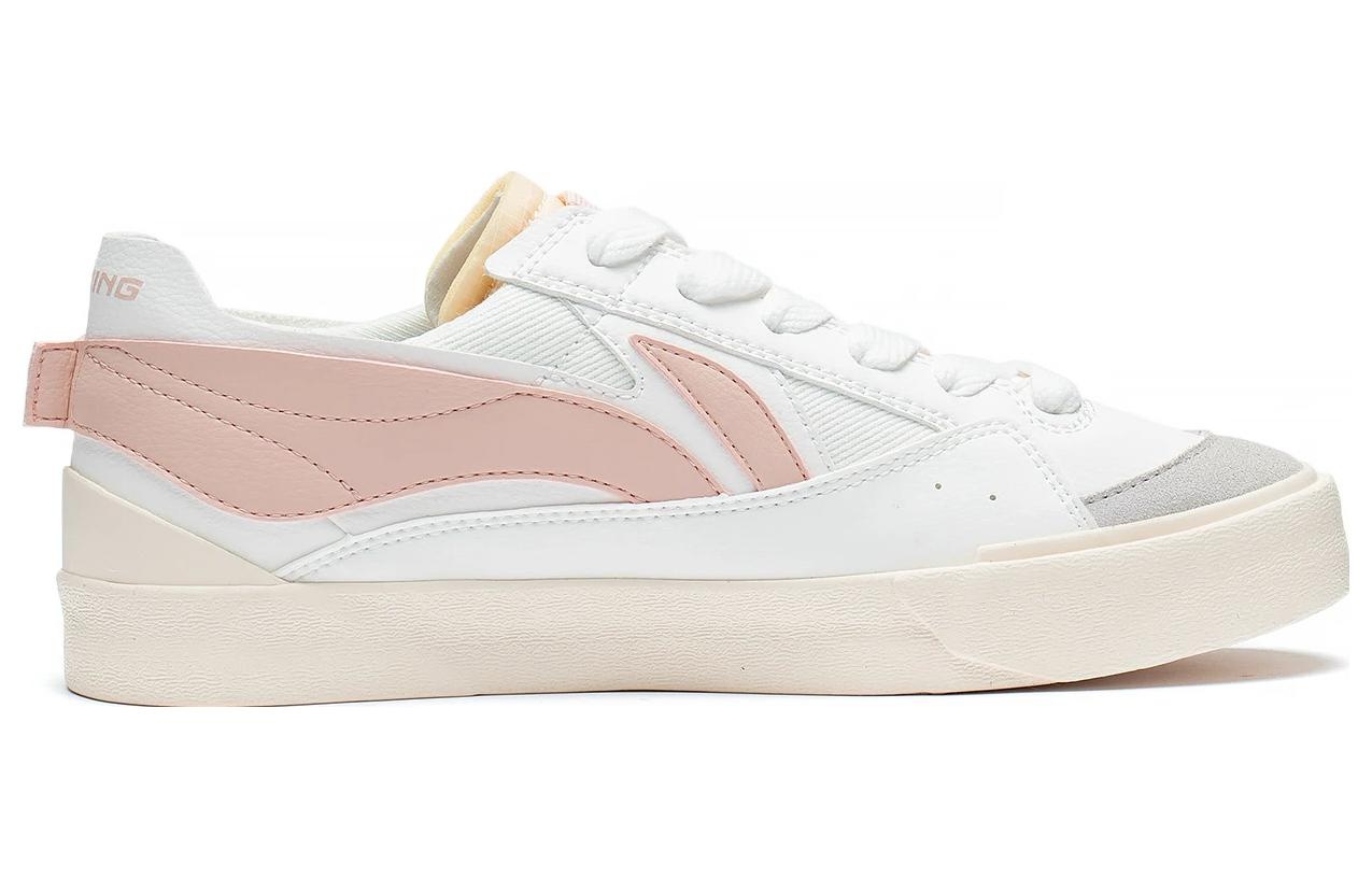 (WMNS) Li-Ning Fashion Skate Shoes 'White Pink' AGCT162-2 - 3