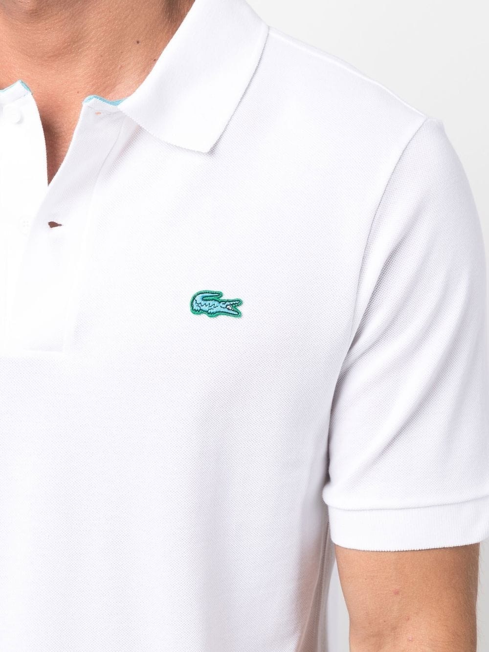 logo-patch short-sleeved polo shirt - 5