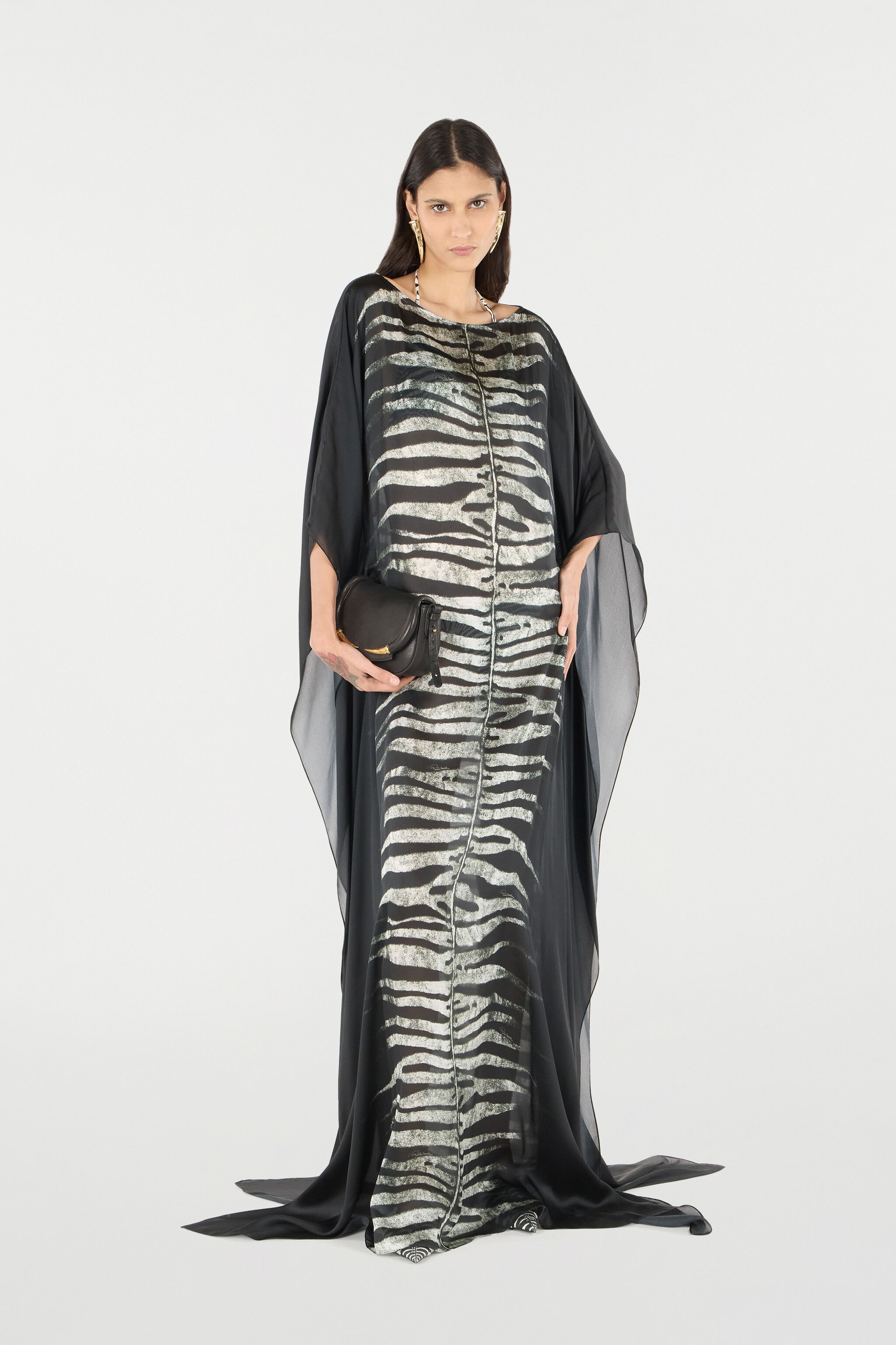 Dress With Belt And Zebra Print - 2