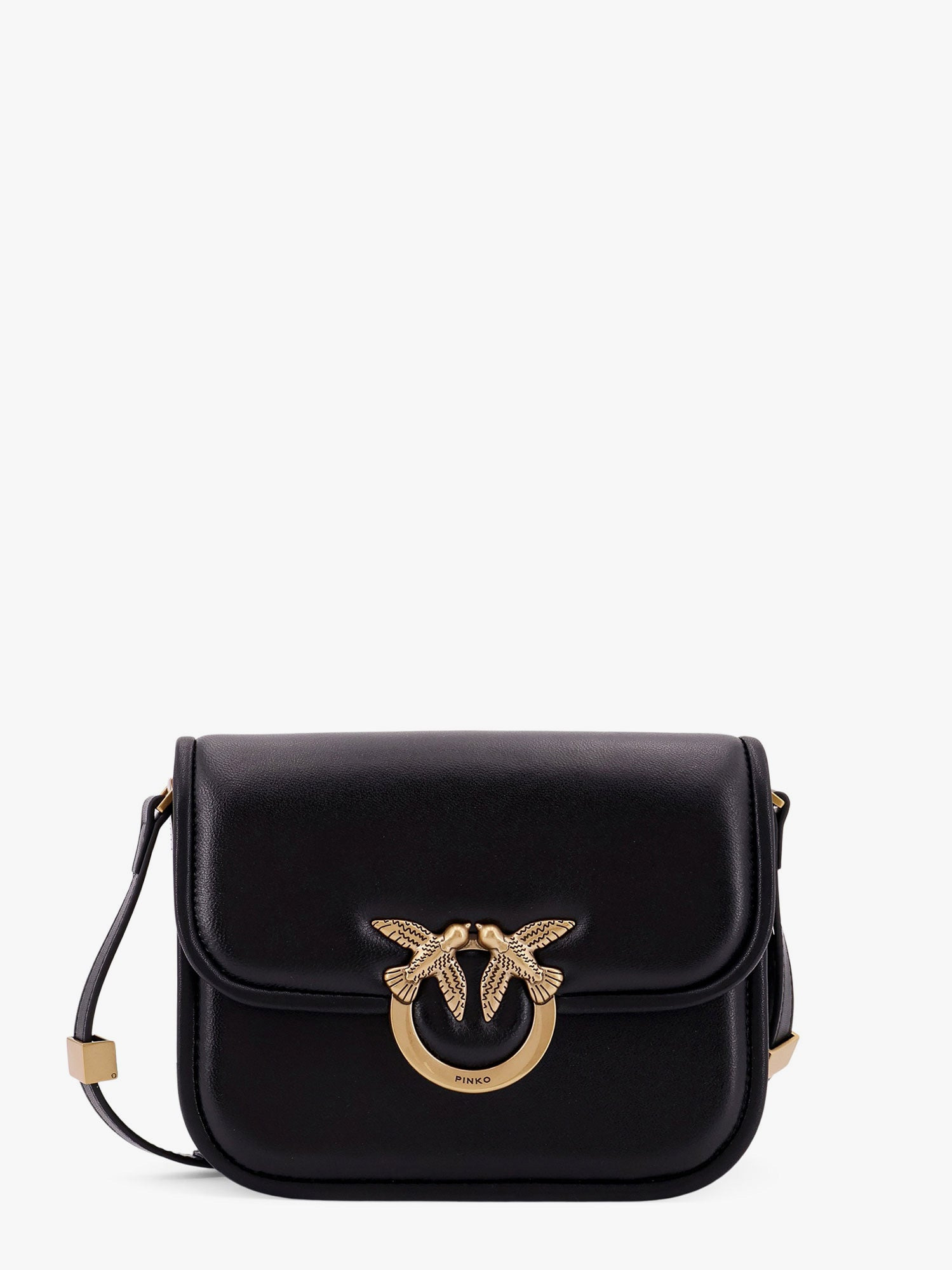 Pinko Love Box Leather Crossbody Bag - 1