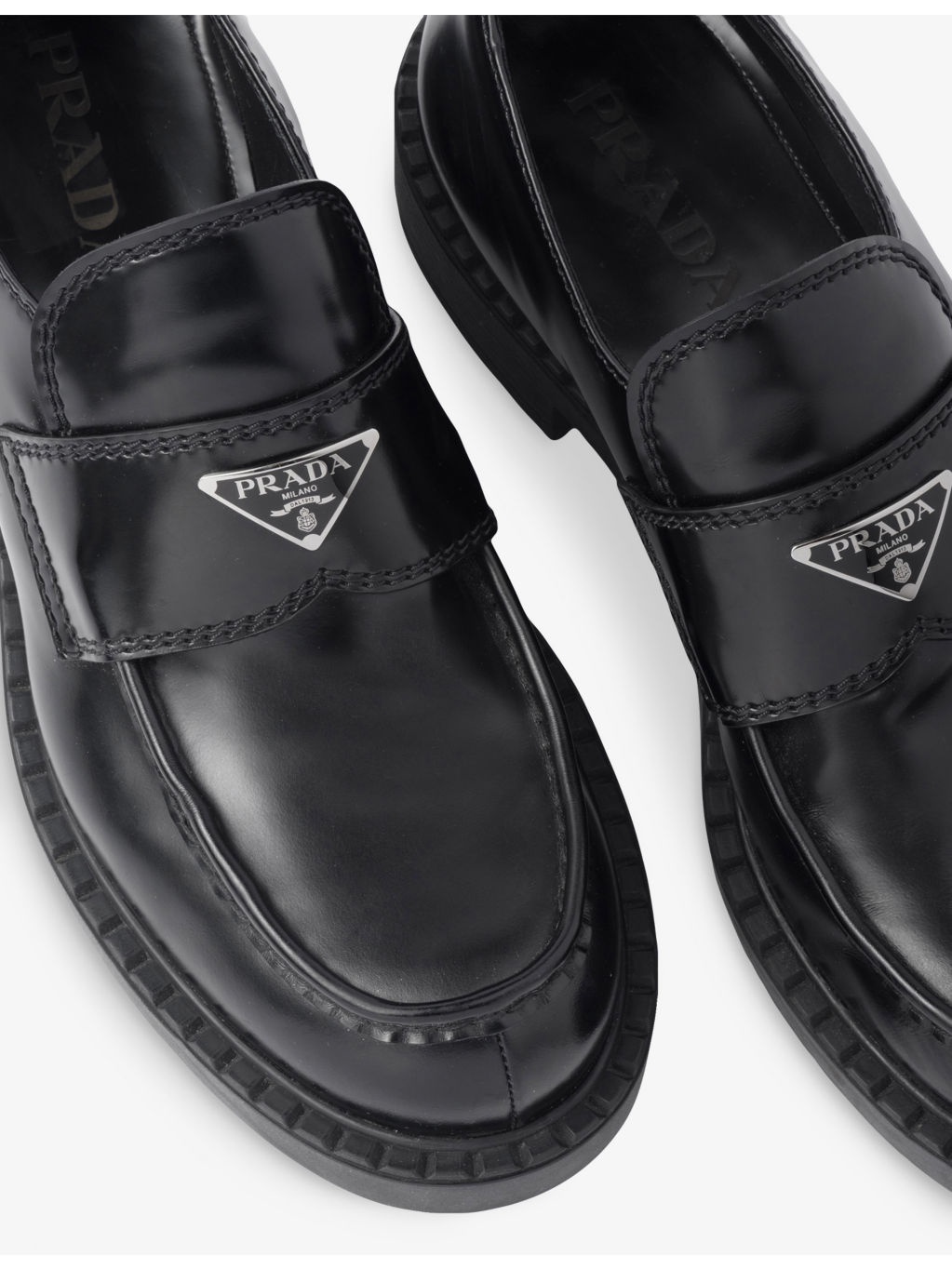 Chocolate Brushed Leather Loafers - 5