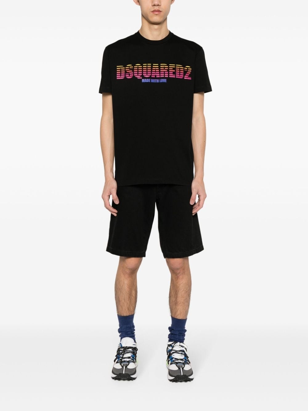 logo-print cotton T-shirt - 2