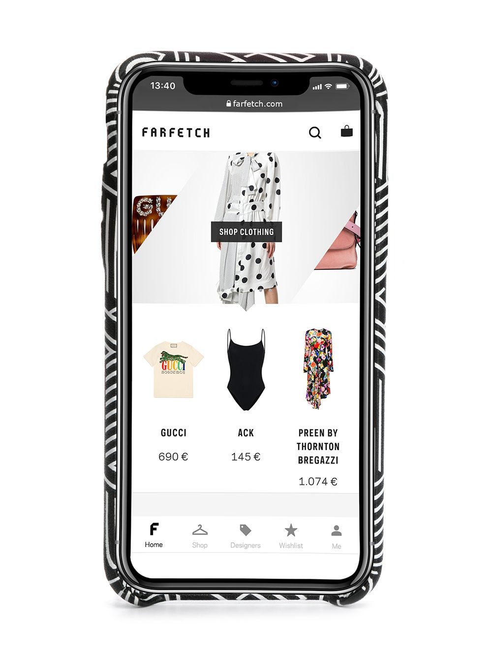 graphic logo printed iPhone X case - 2