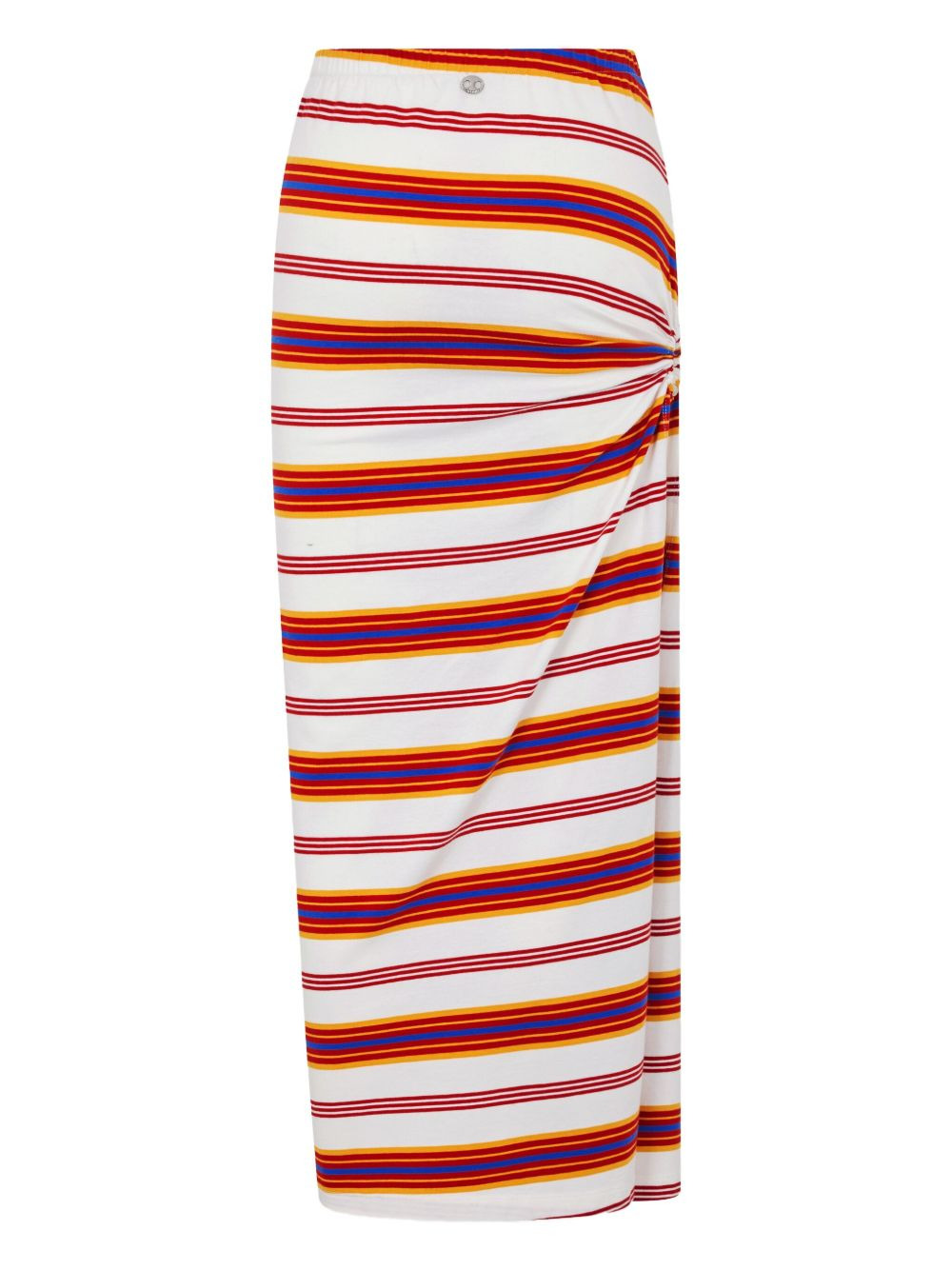 striped draped skirt - 5