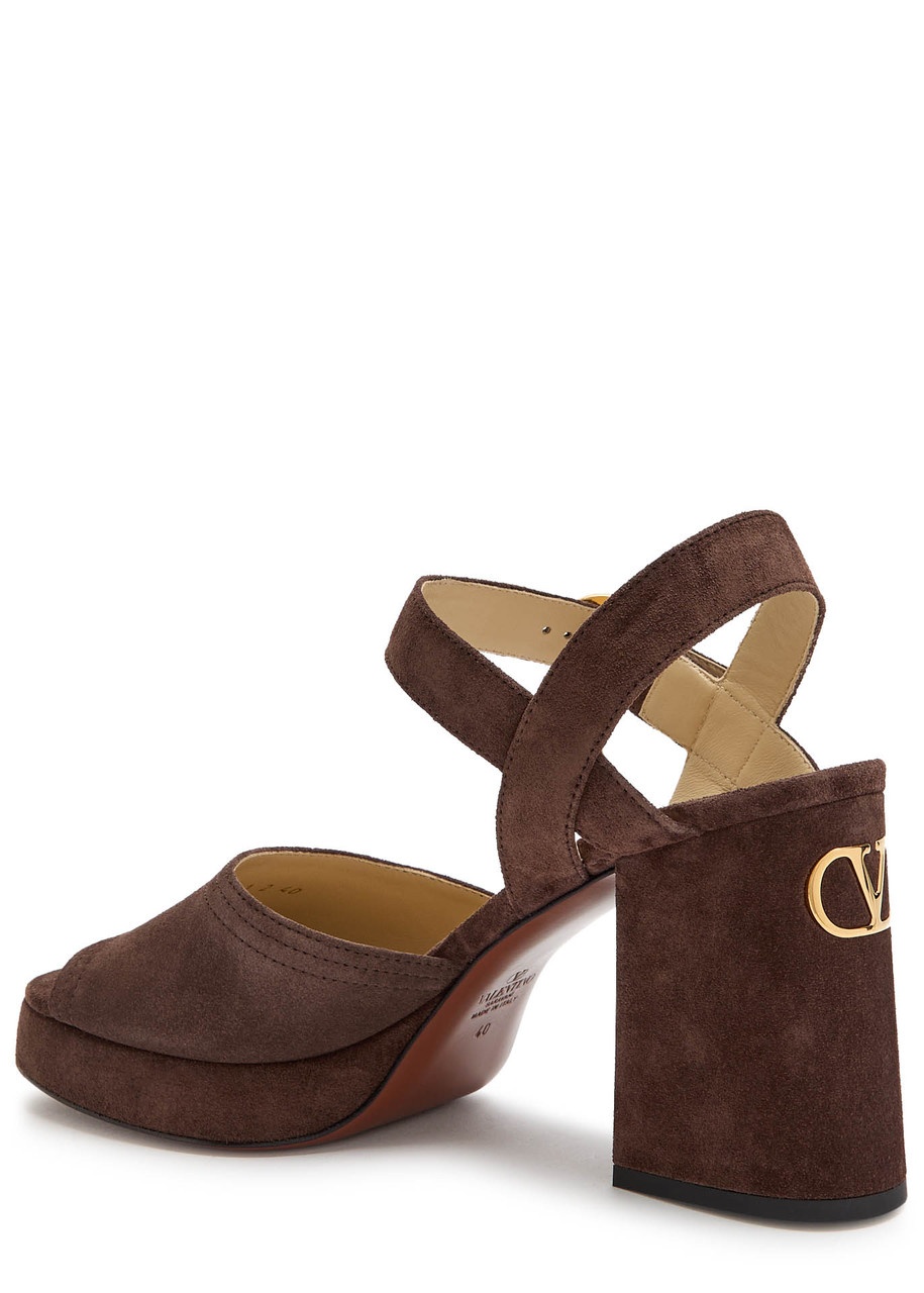 Valentino Fawcette 100 Suede Platform Sandals - 2
