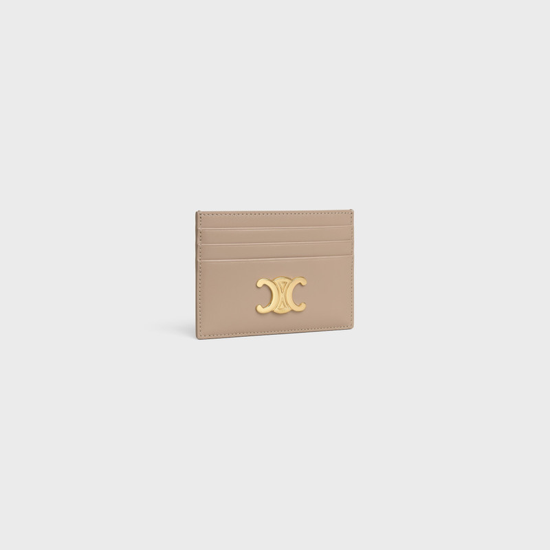 CELINE CARD HOLDER TRIOMPHE IN Shiny calfskin outlook