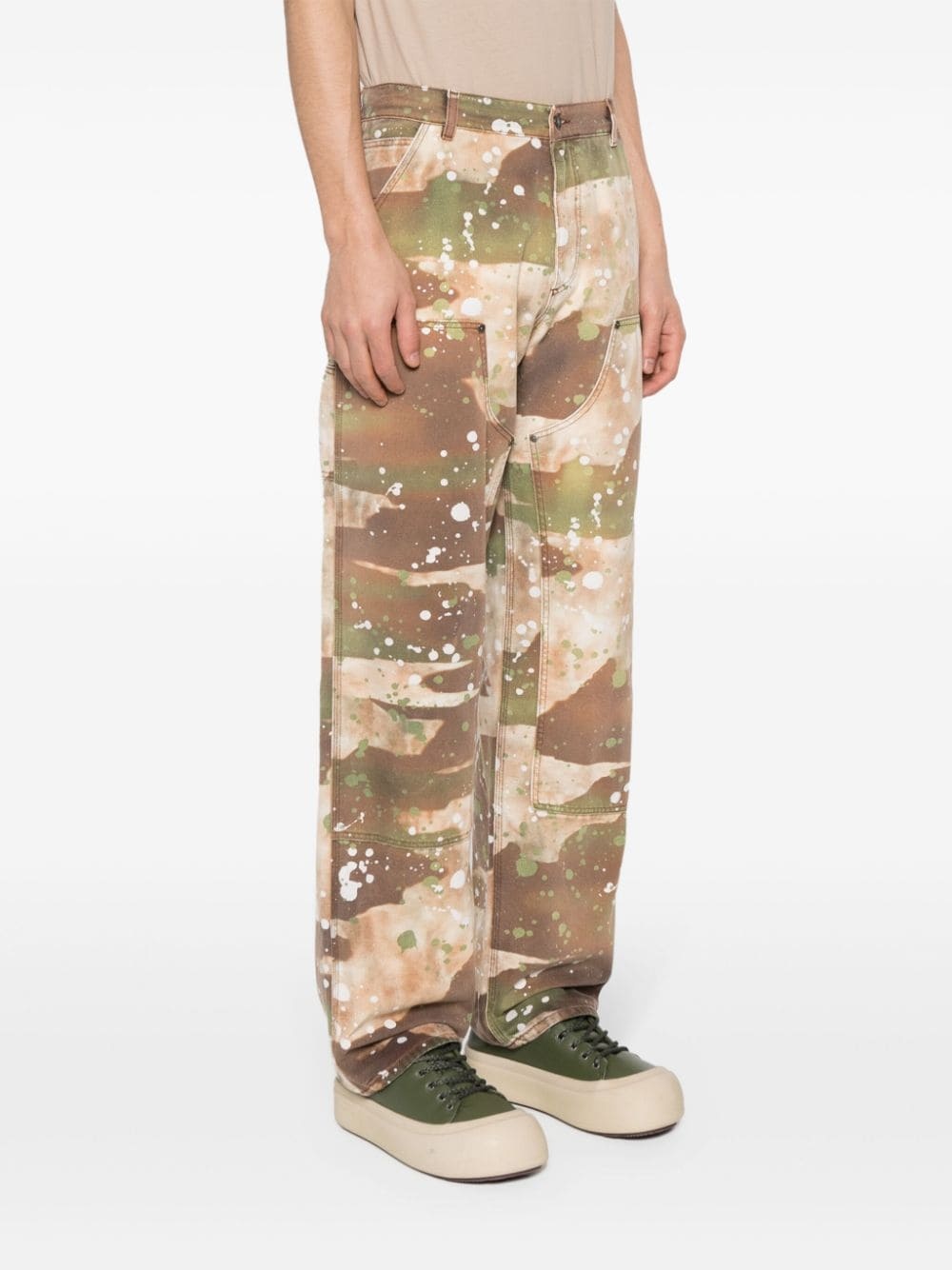 camouflage-print canvas trousers - 3