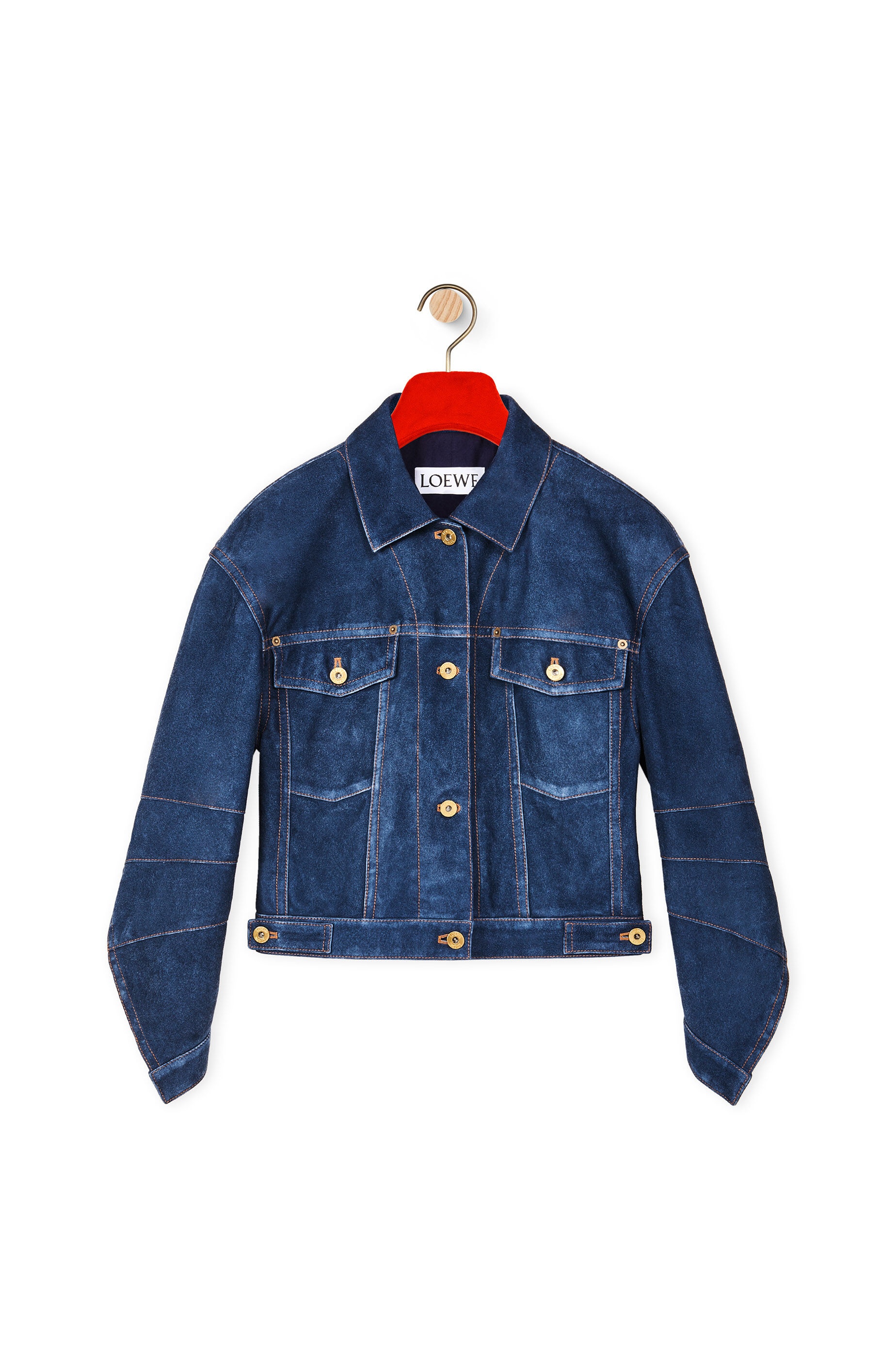 Twisted jacket in suede - 1