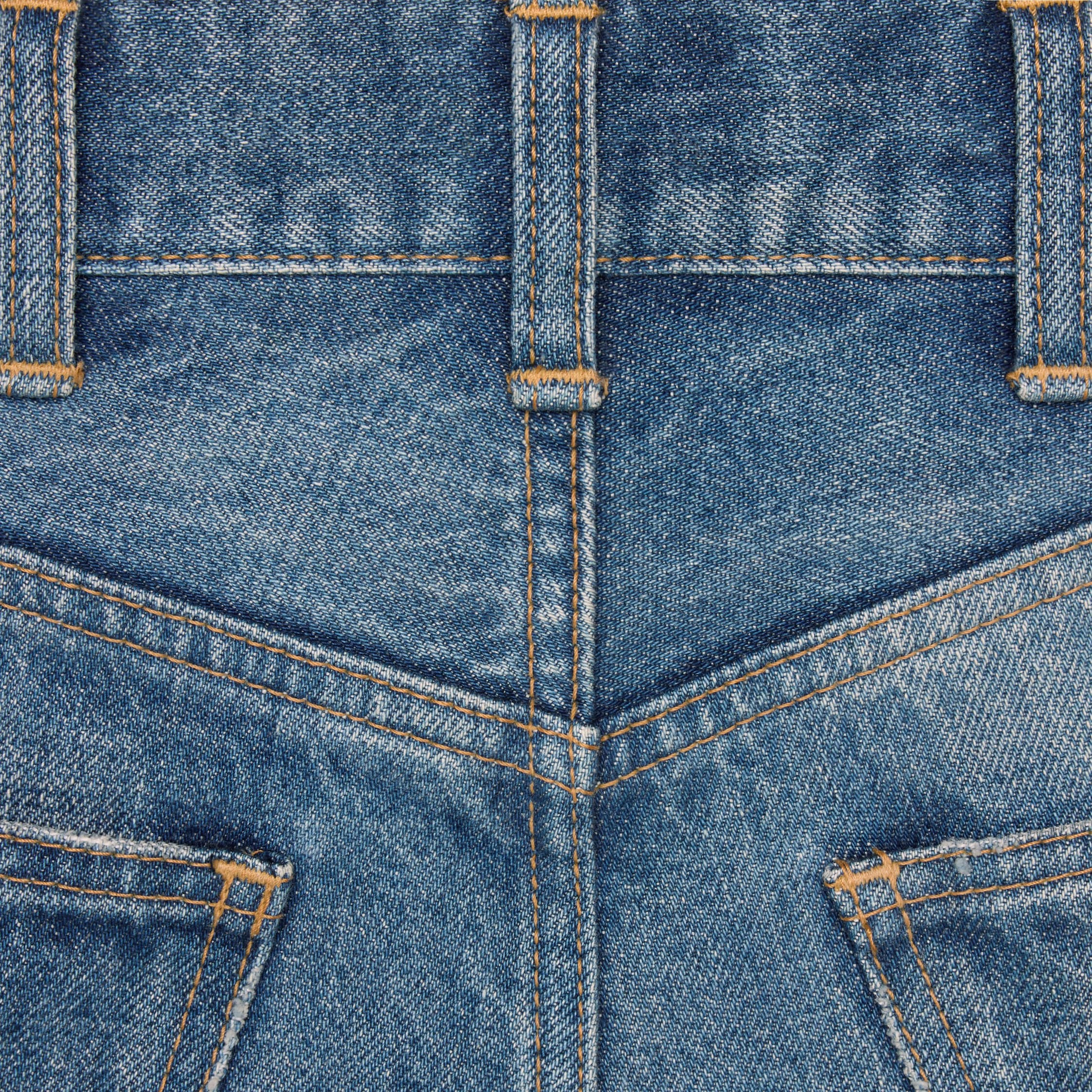 flared surf jeans in union wash denim - 3