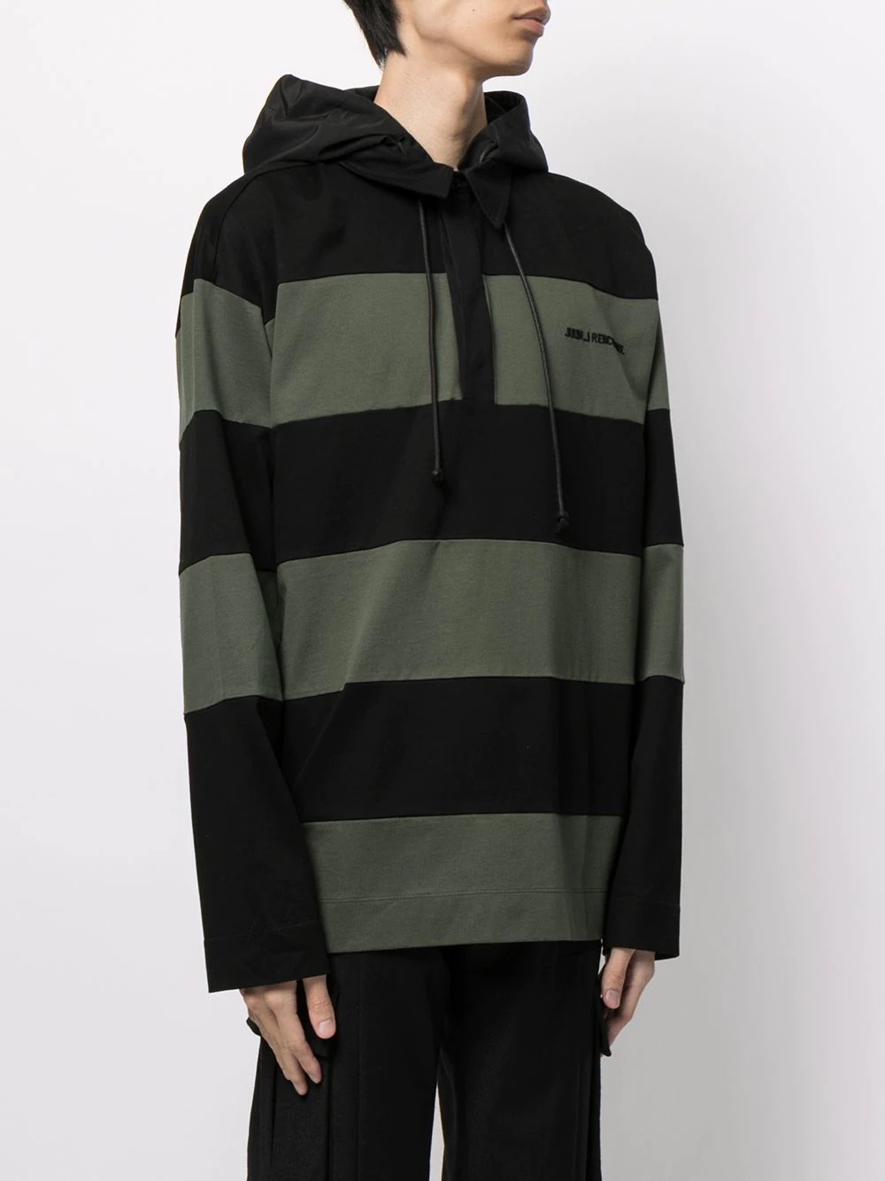 stripe-print hoodie - 3