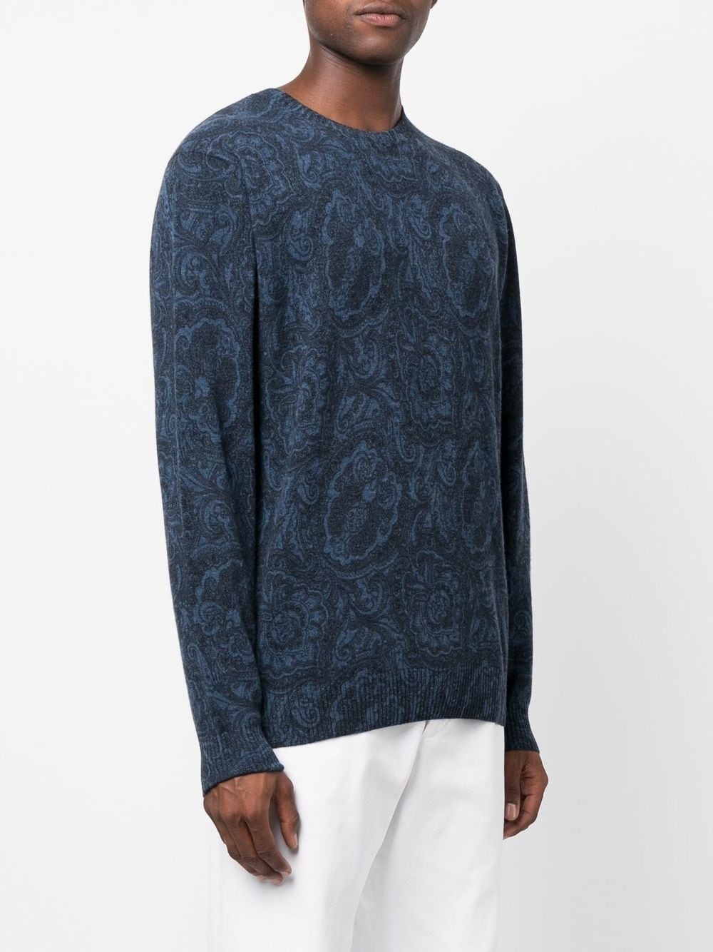 paisley-print knitted jumper - 3