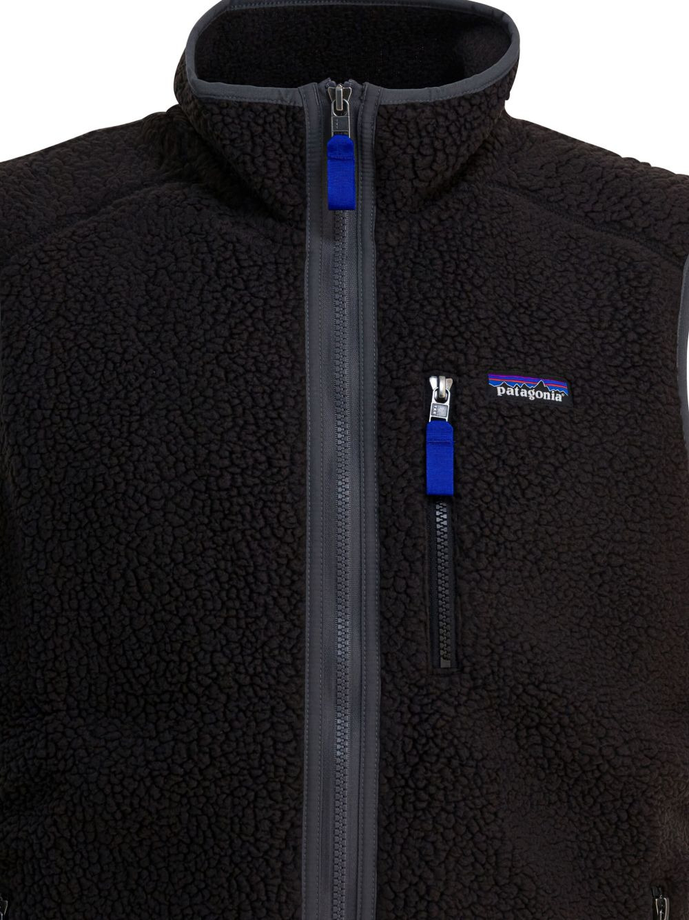 zip-front fleece gilet - 4