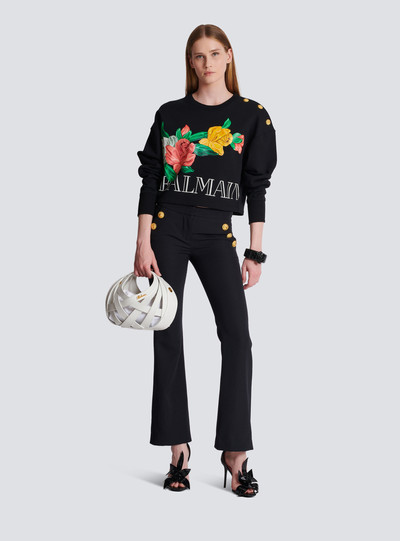 Balmain Vintage Balmain sweatshirt with Roses print outlook