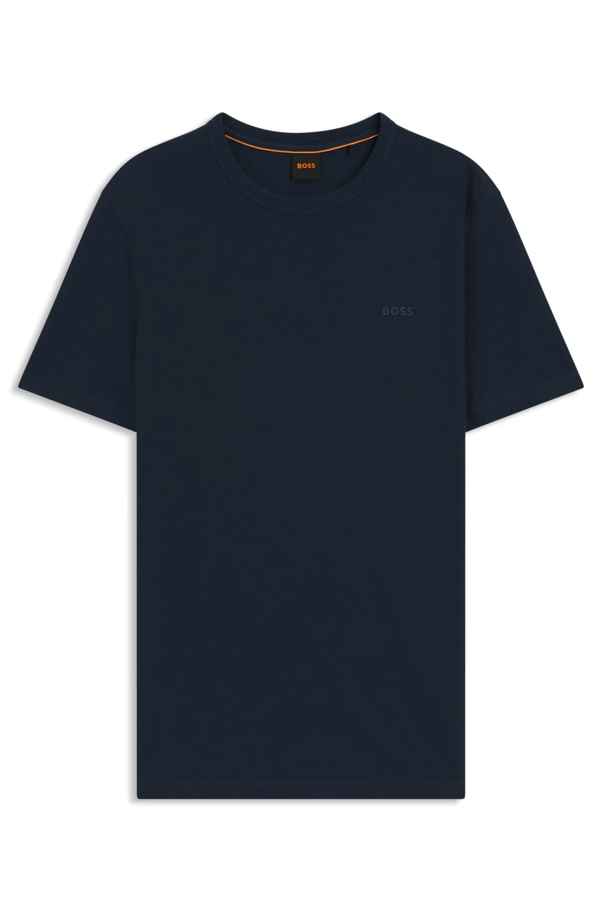 SLUB-COTTON T-SHIRT WITH LOGO DETAIL - 1