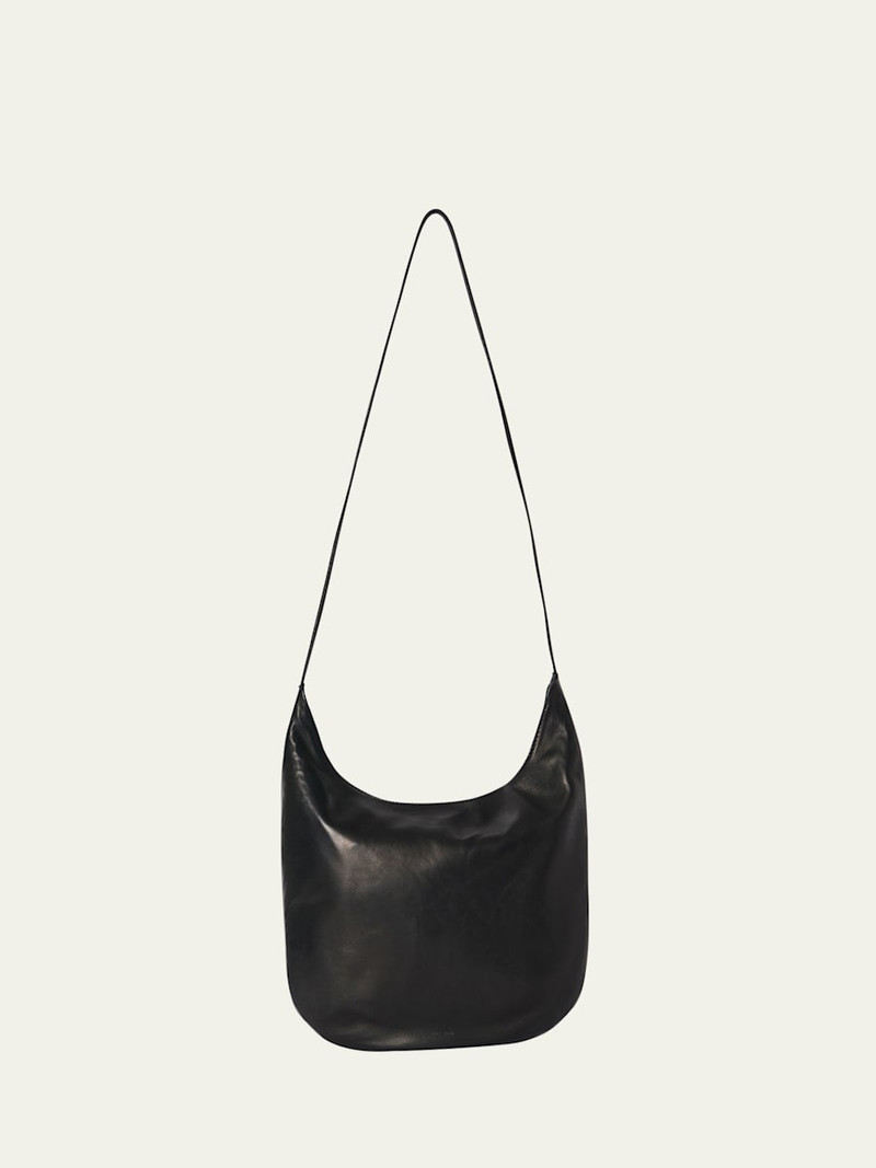 Izzy North-South Crossbody Bag in Silky Leather 1