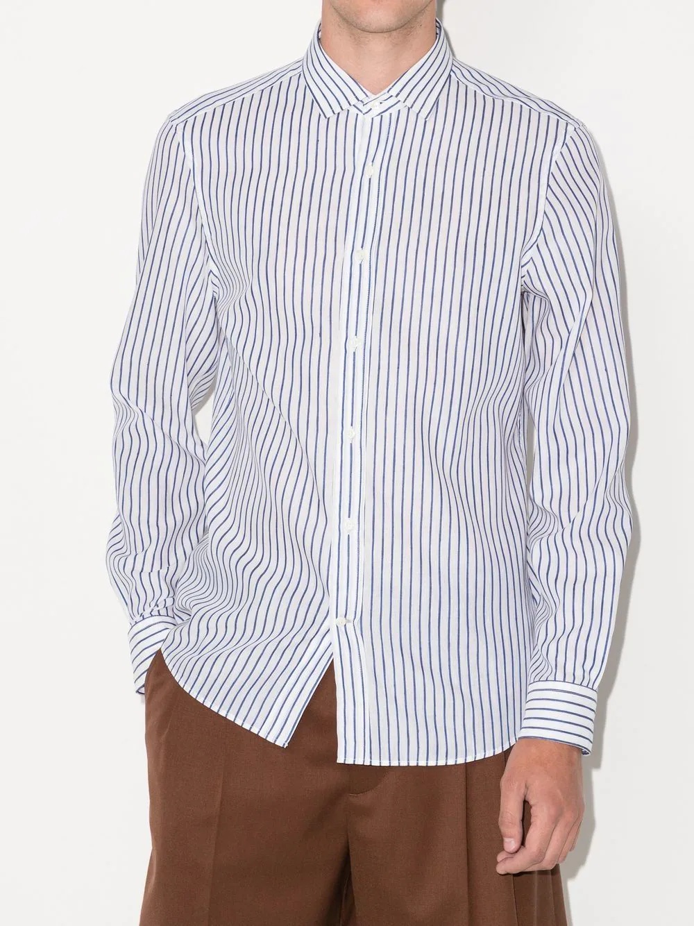 striped long-sleeve shirt - 2