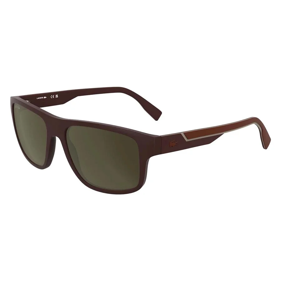 Lacoste Brown Square Men's Sunglasses L6057S 601 57 - 1