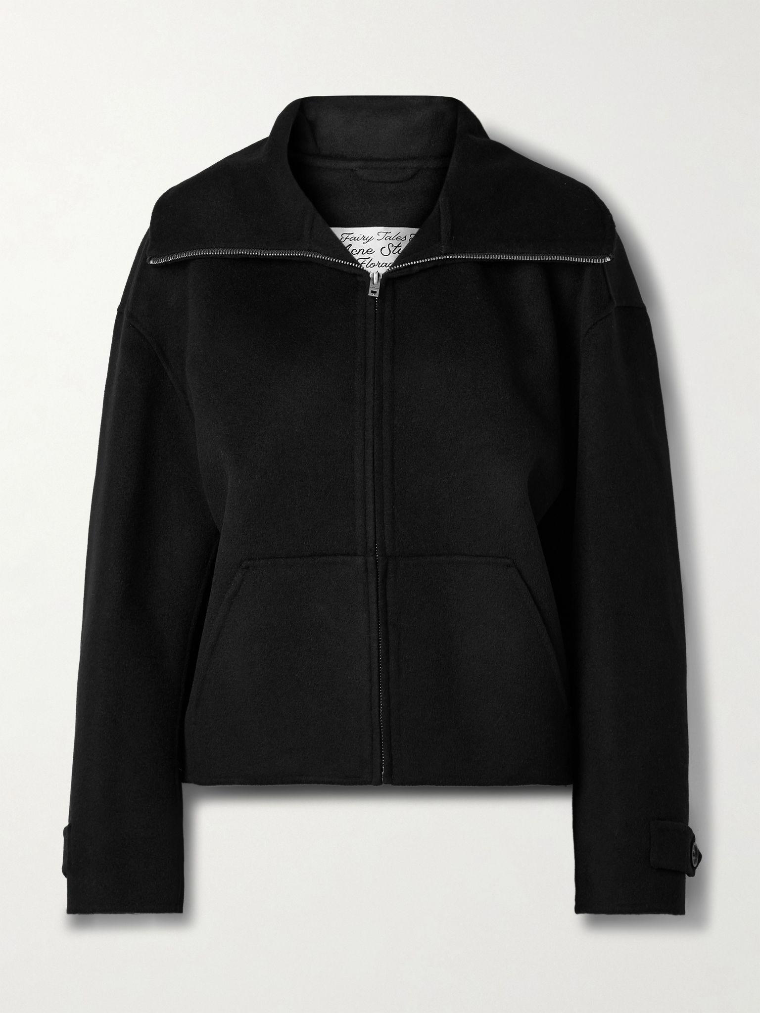 Wool and cashmere-blend felt jacket Black - 1
