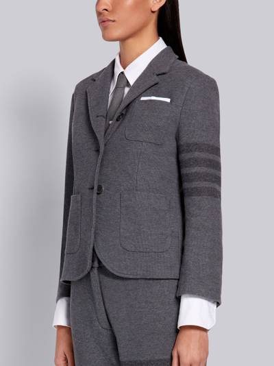 Thom Browne Medium Grey Double Face Cotton Tech Twill 4-Bar High Armhole Jacket outlook