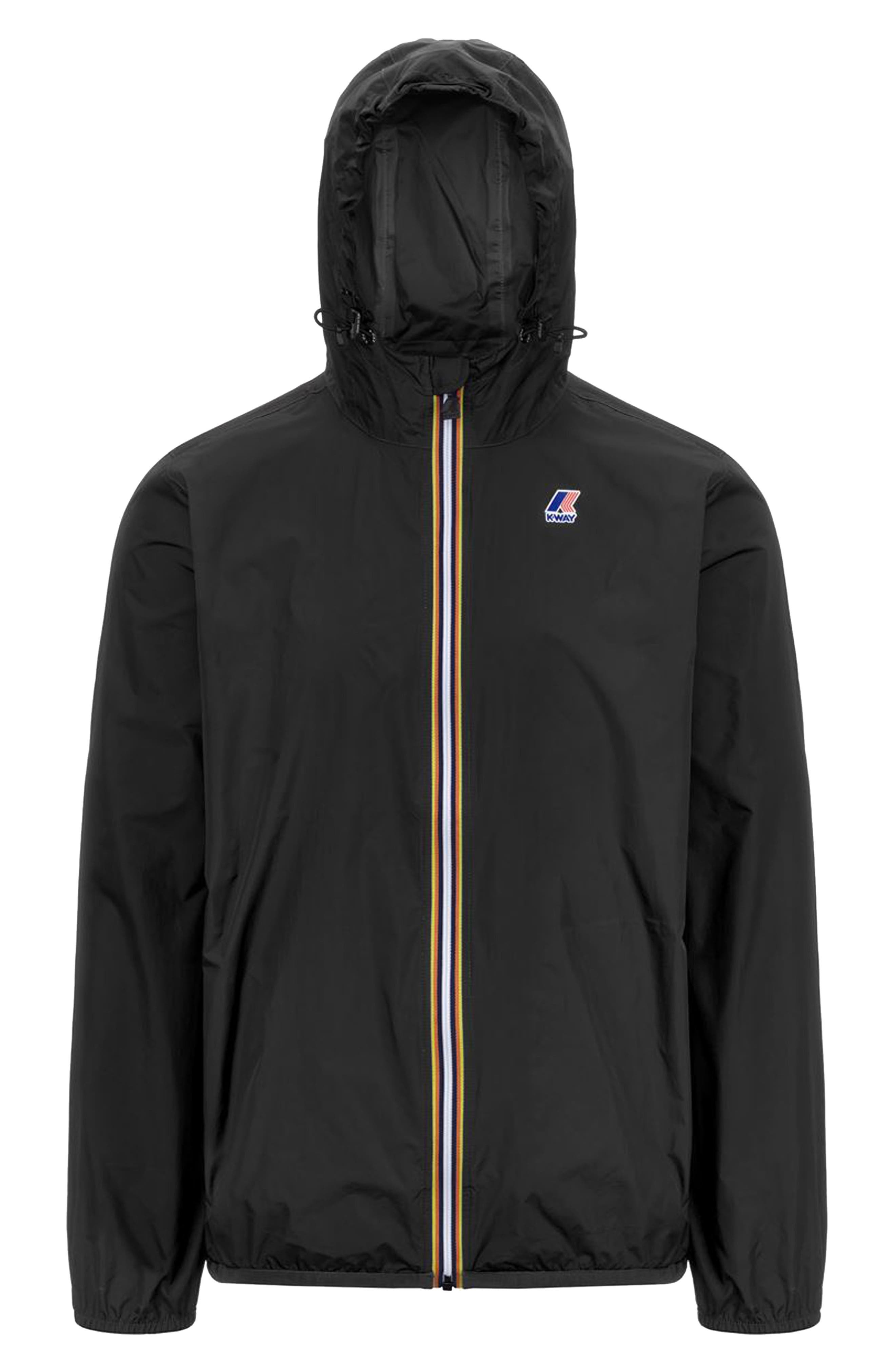 K-Way Le Vrai 4.0 Claude Water Repellent Jacket in Black Pure at Nordstrom - 4