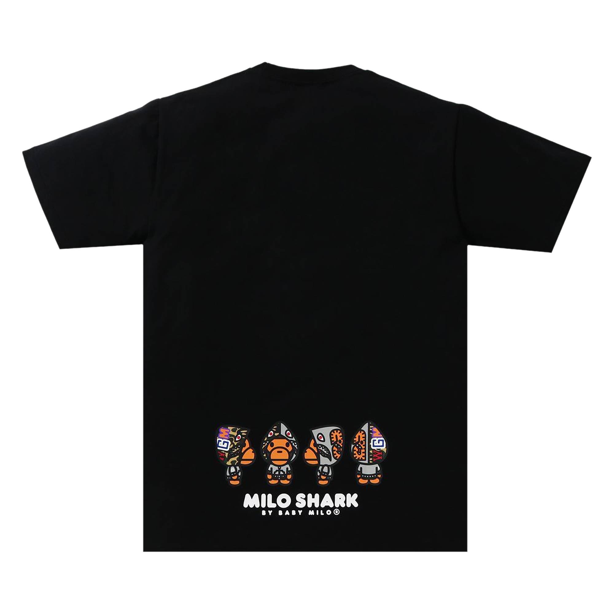 BAPE Milo Shark Tee 'Black/Grey' - 2