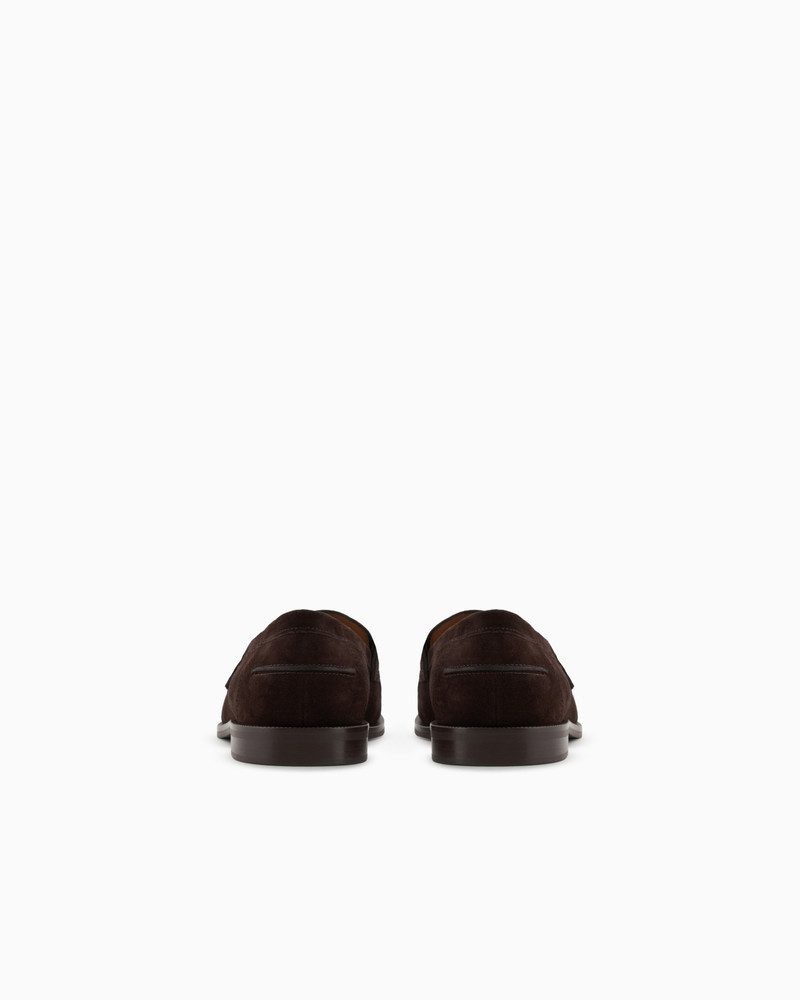 EMPORIO ARMANI SUEDE LOAFERS outlook