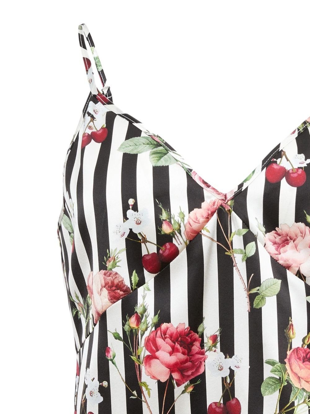 printed ruffled tank top - 2