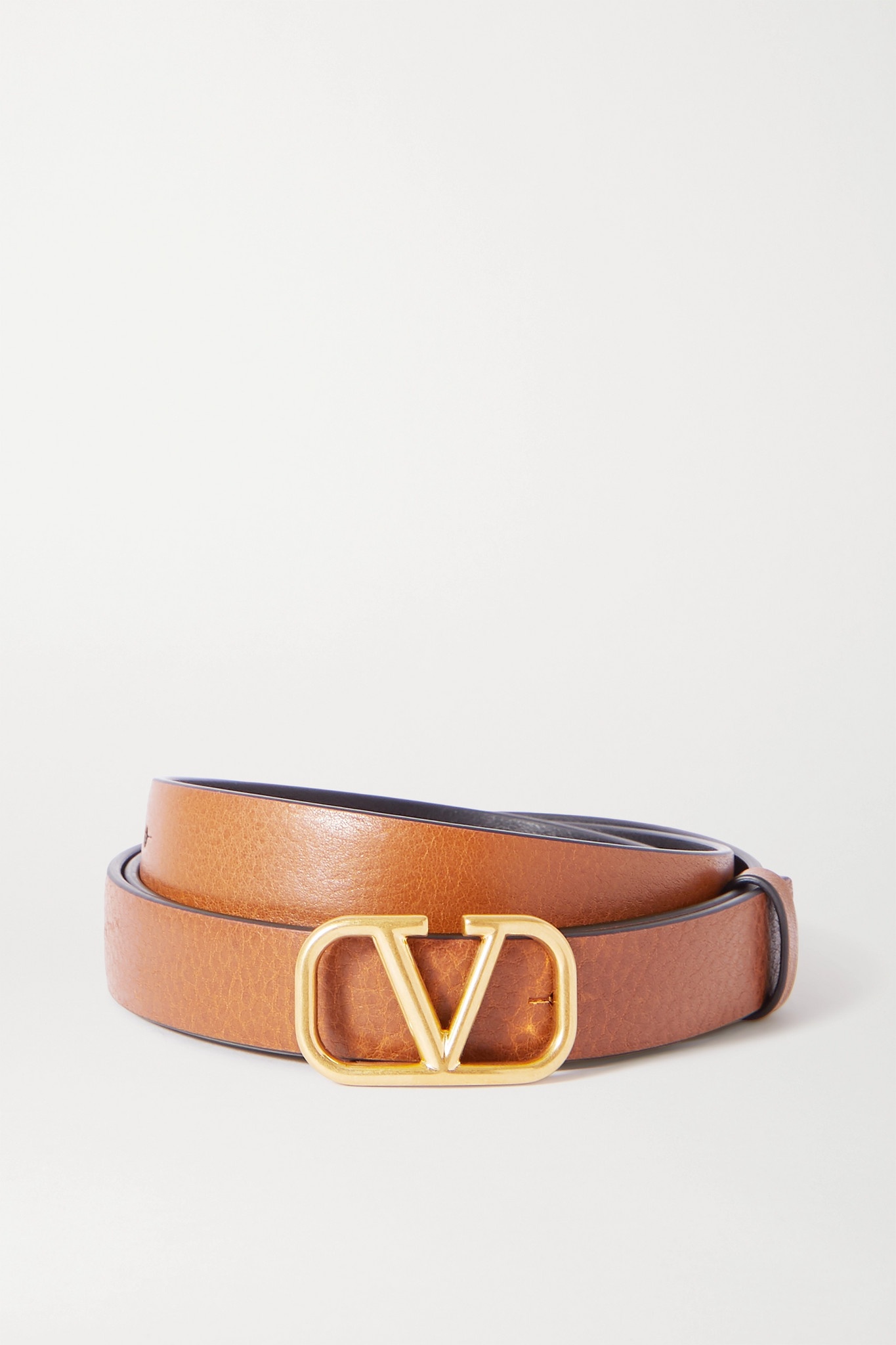 Valentino Garavani reversible leather belt - 1