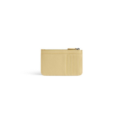 BALENCIAGA Women's Cash Large Long Coin And Card Holder in Light Yellow outlook
