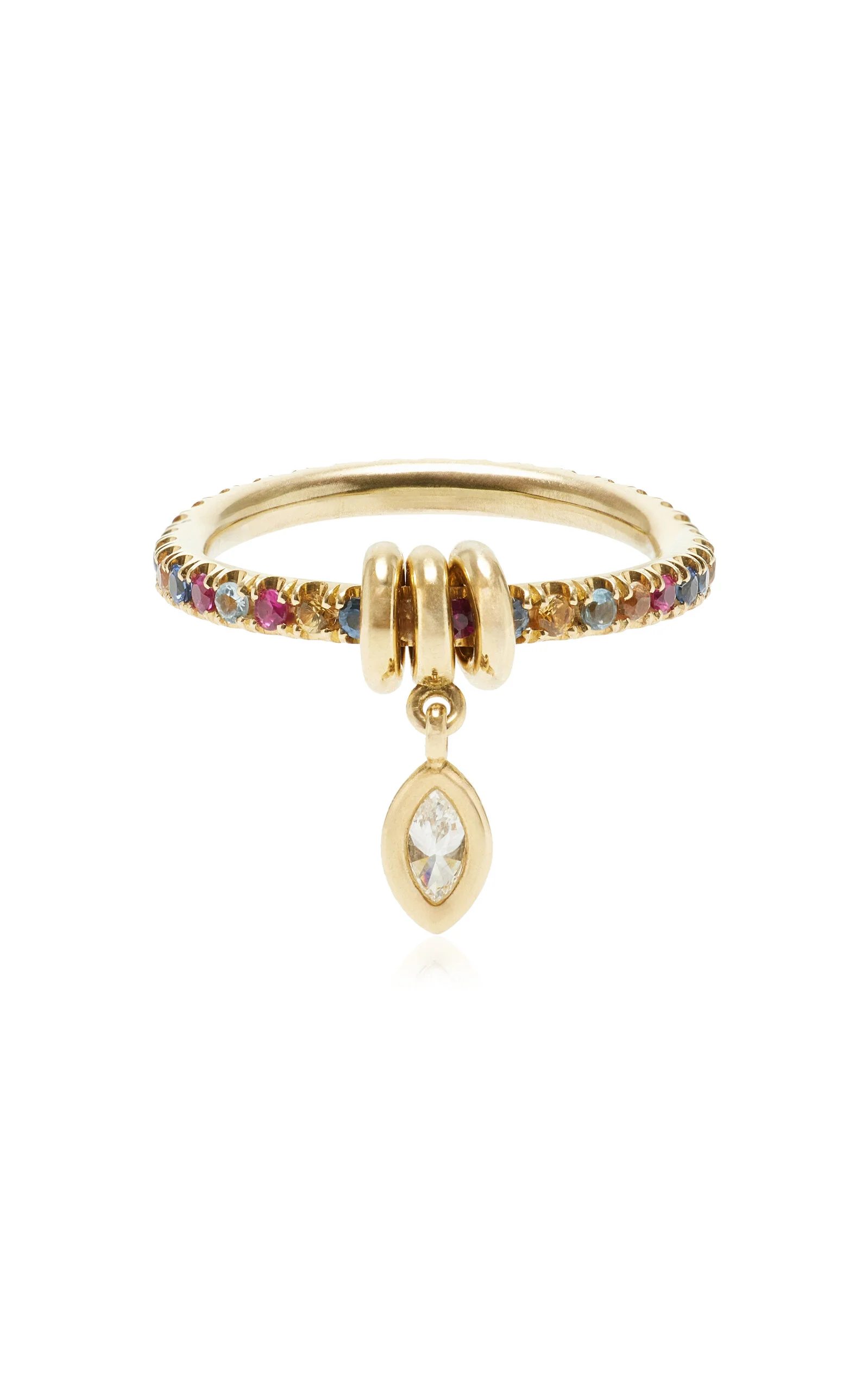 Exclusive La Isla 18K Yellow Gold Pia Marquise Ring multi - 1