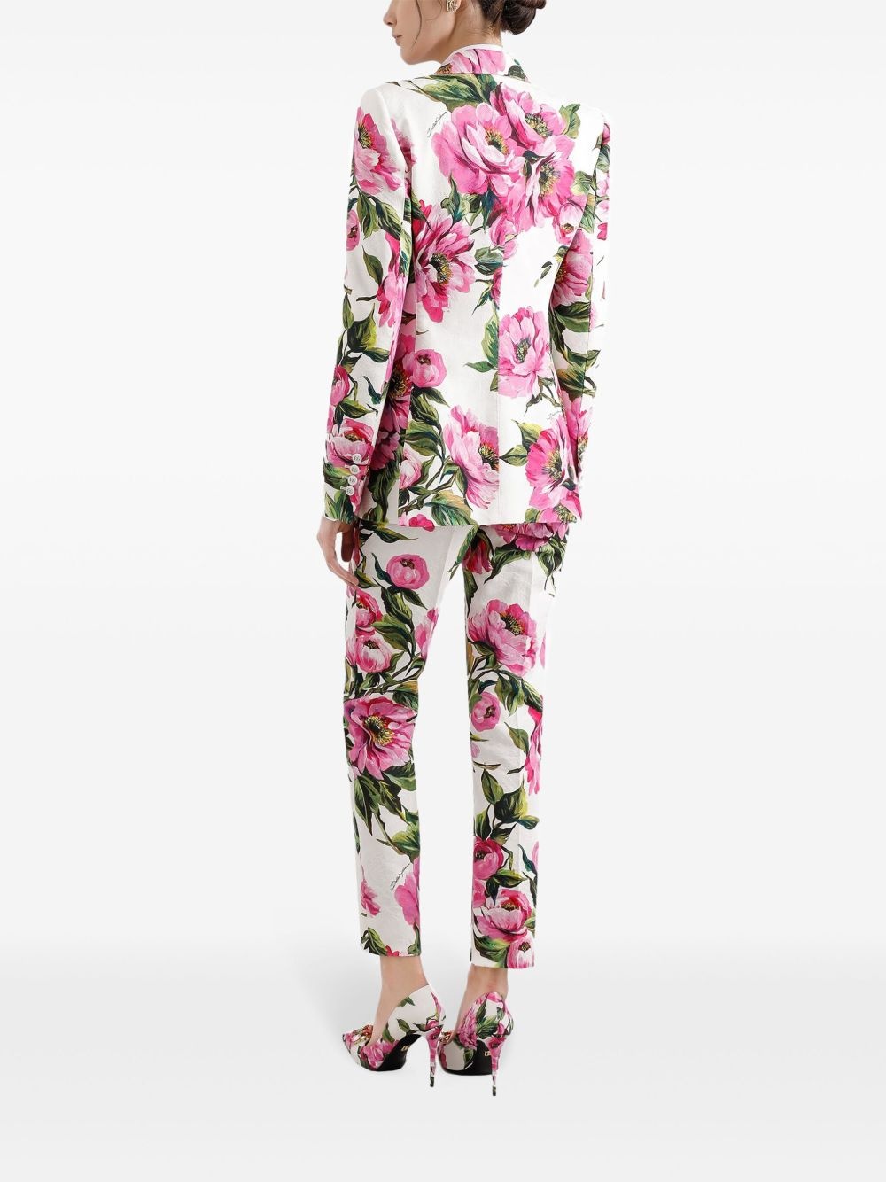 floral-print trousers - 3