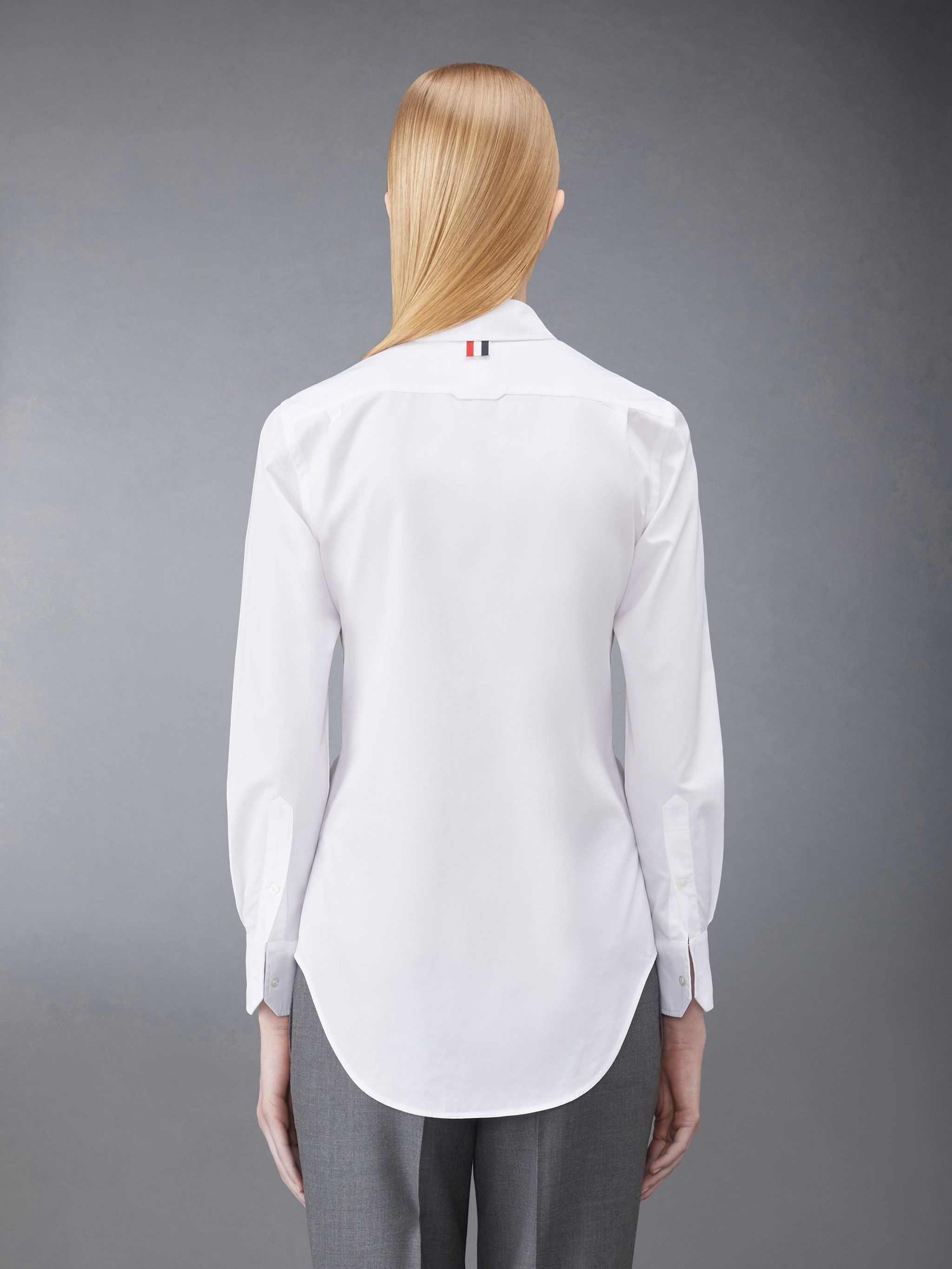 logo-patch cotton shirt - 3