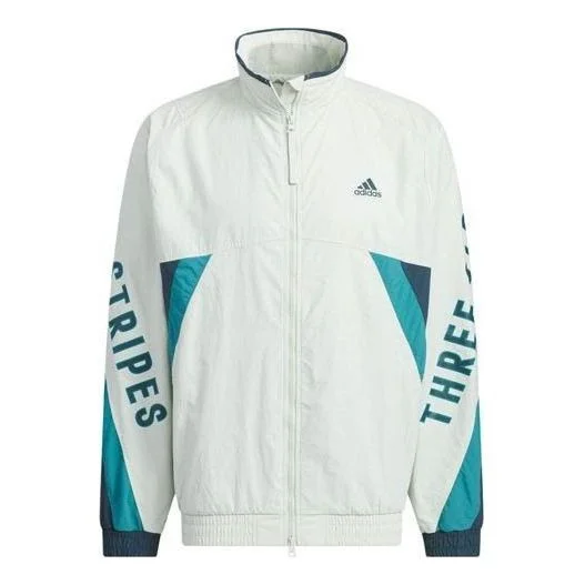 adidas Word Woven jacket Asia Sizing 'White Blue' IS5148 - 1