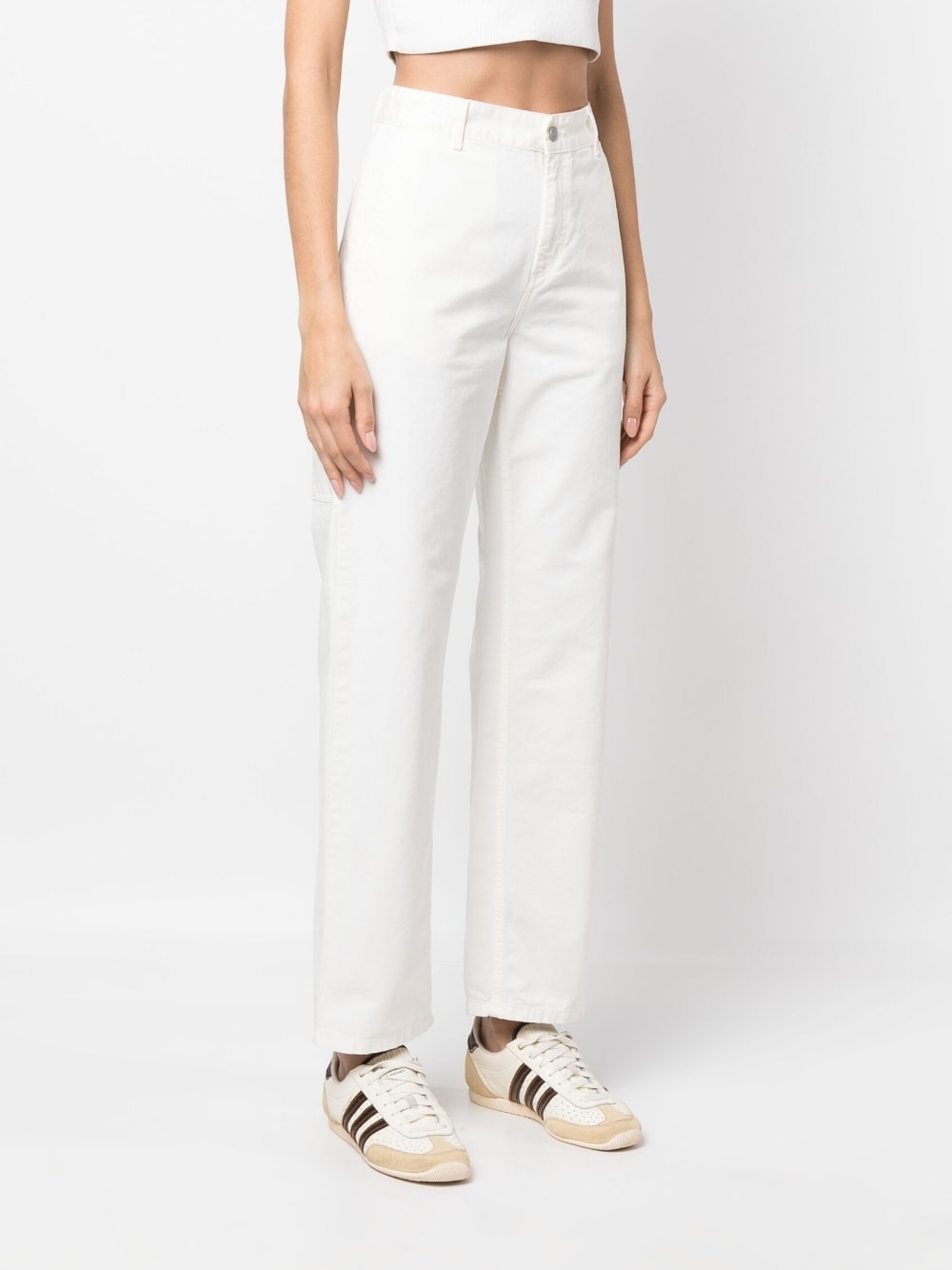 logo-patch straight-leg jeans - 3