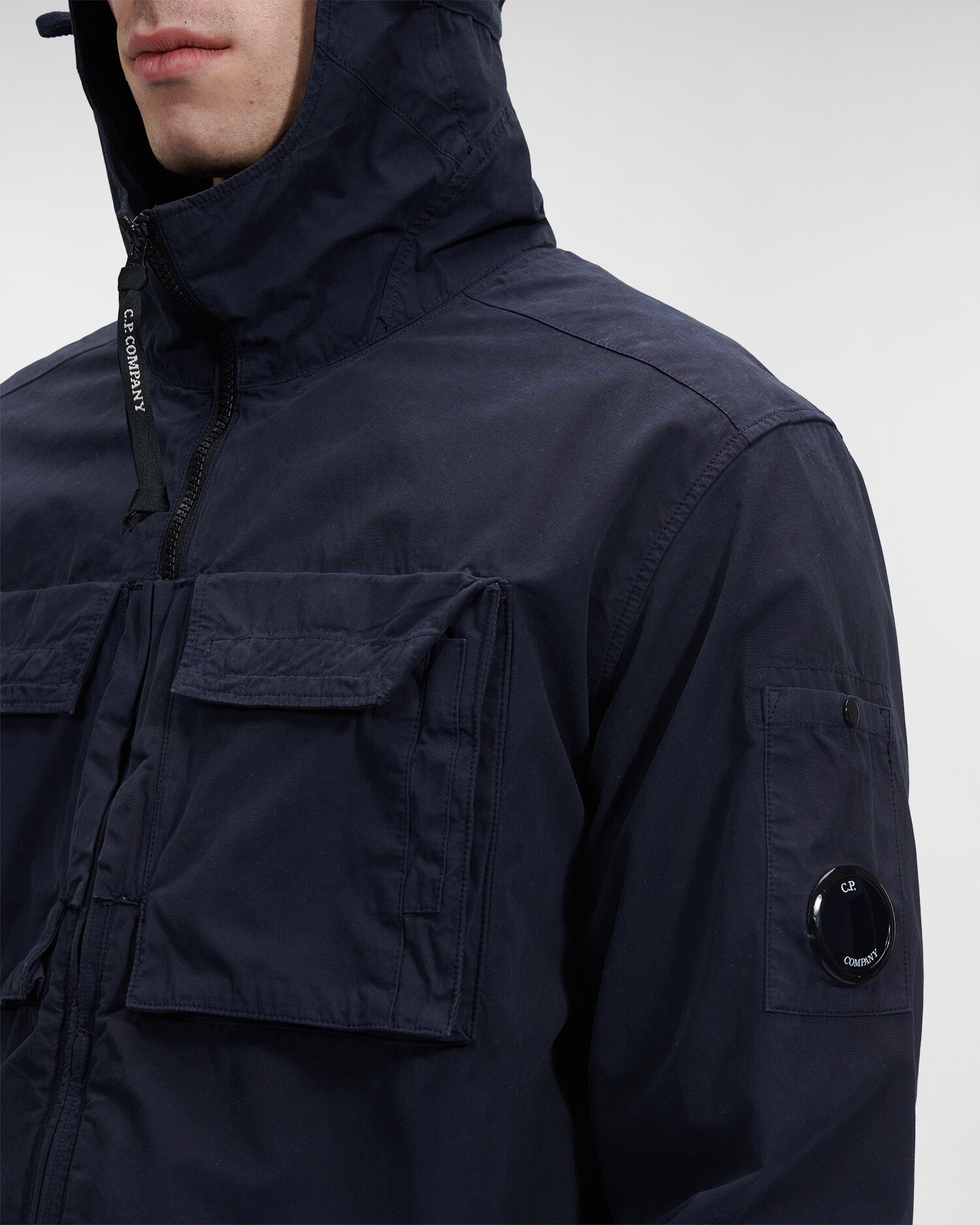 Heavy Popeline Emerized Hooded Shirt - 5