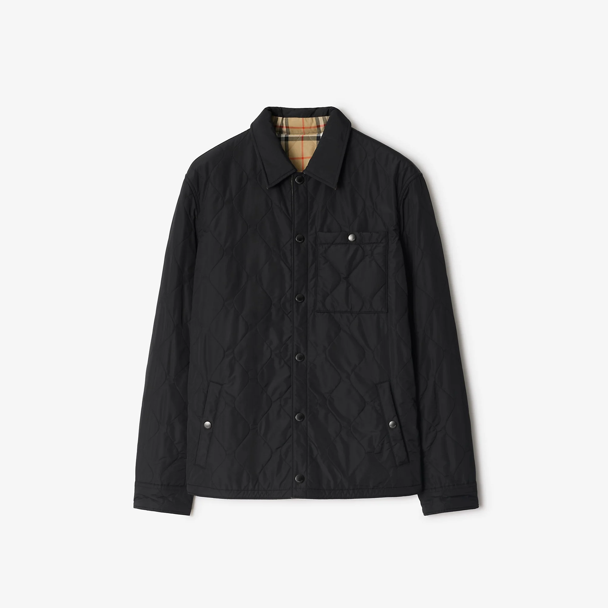 Reversible Quilted Nylon Overshirt - 1