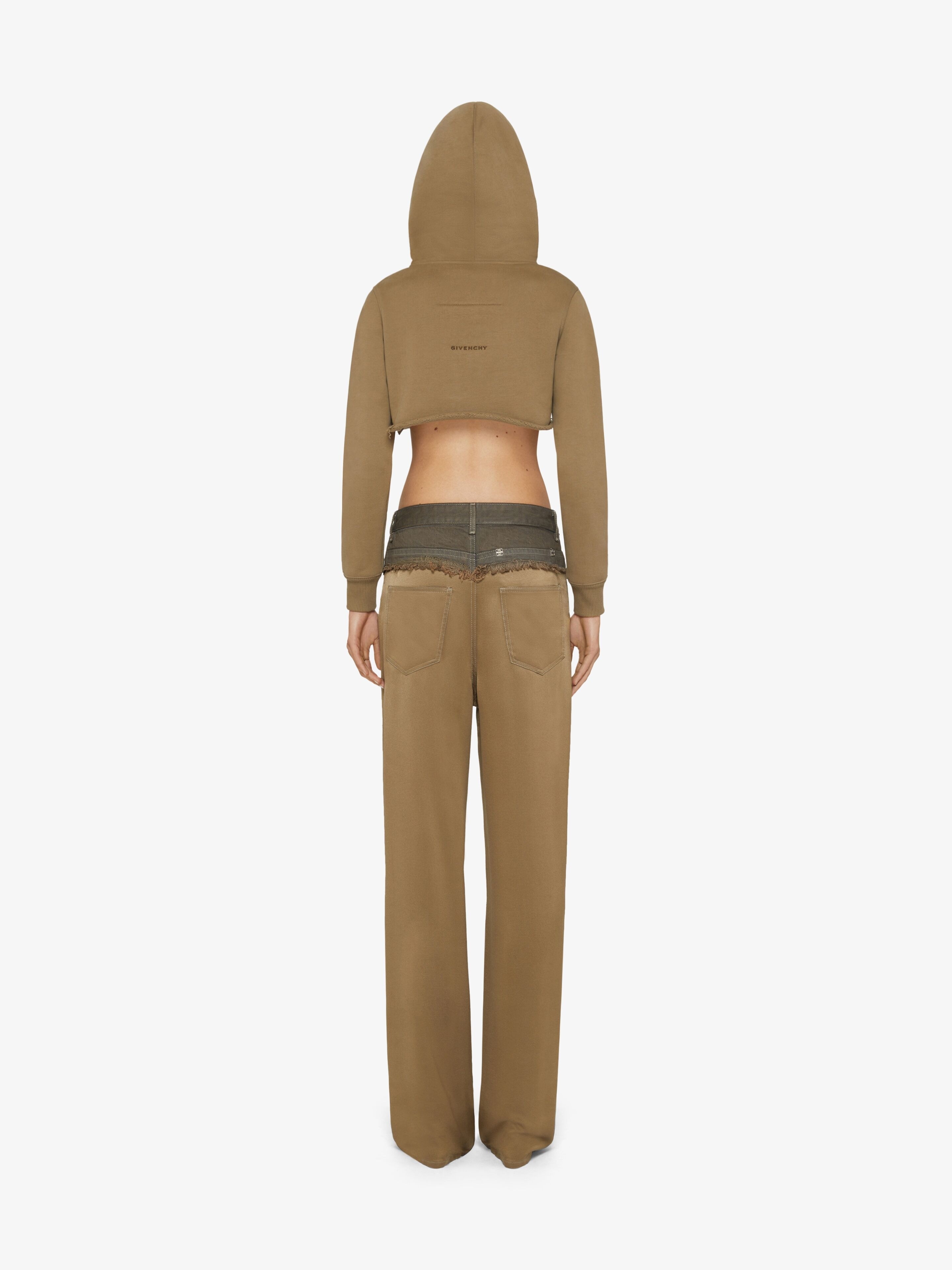 CROPPED HOODIE IN COTTON - 4