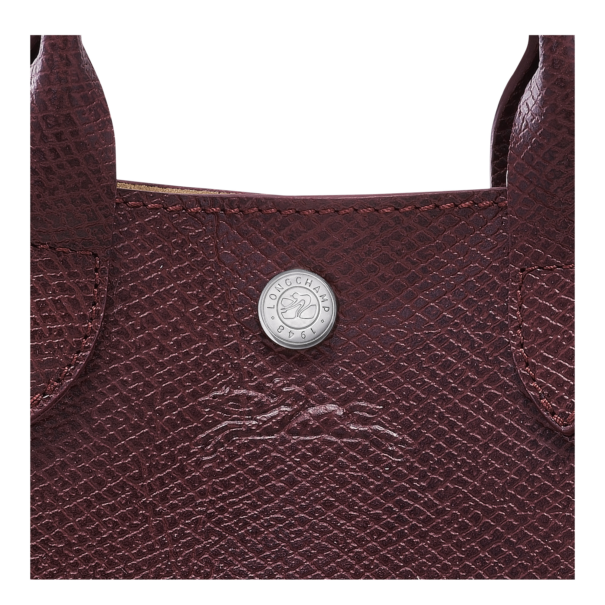 Épure XS Tote bag Burgundy - Leather - 3