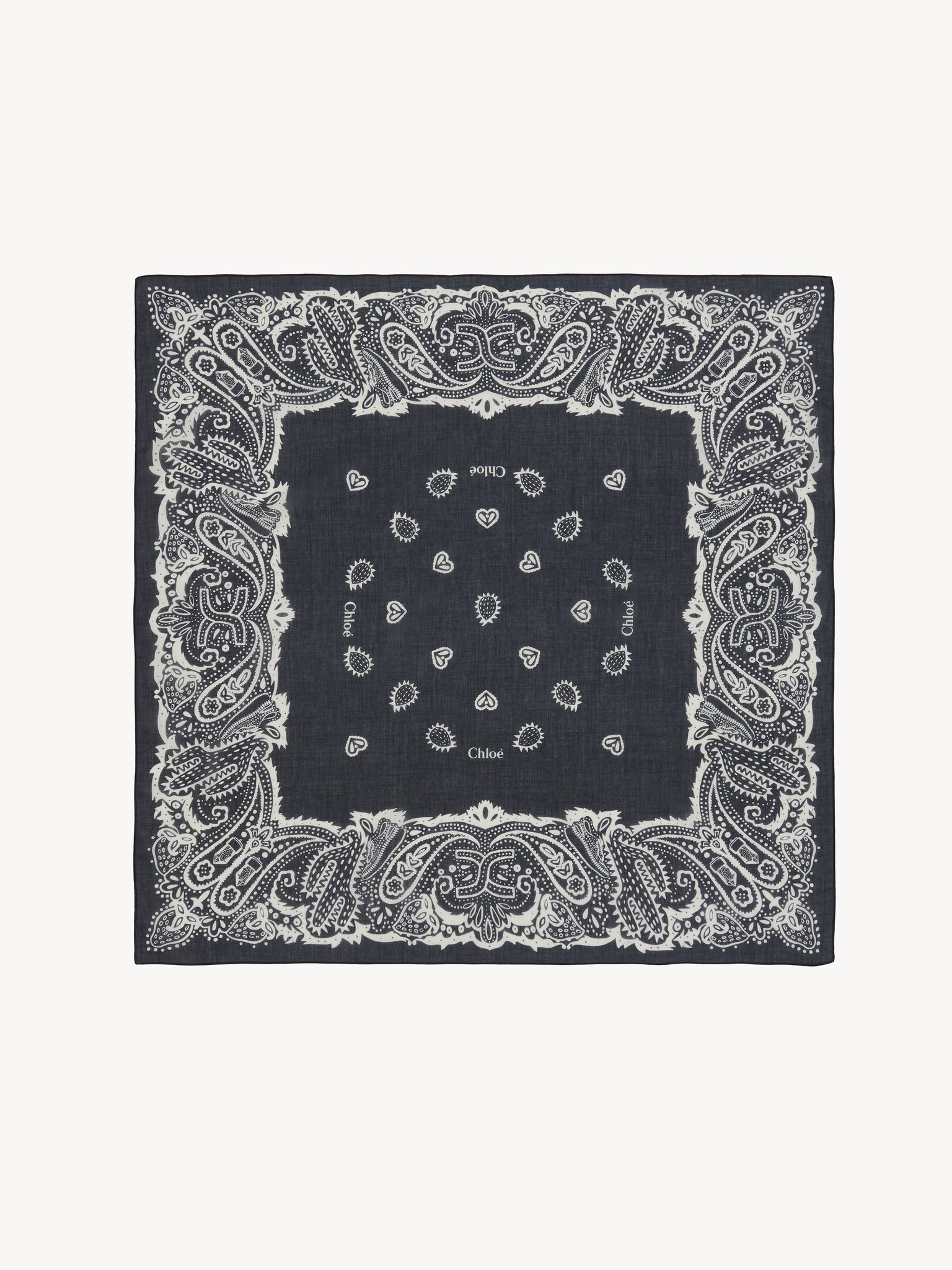 BANDANA PRINT SCARF - 1
