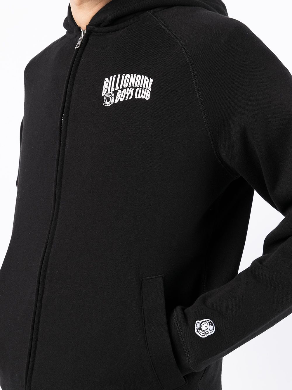 logo-print zip-up hoodie - 5