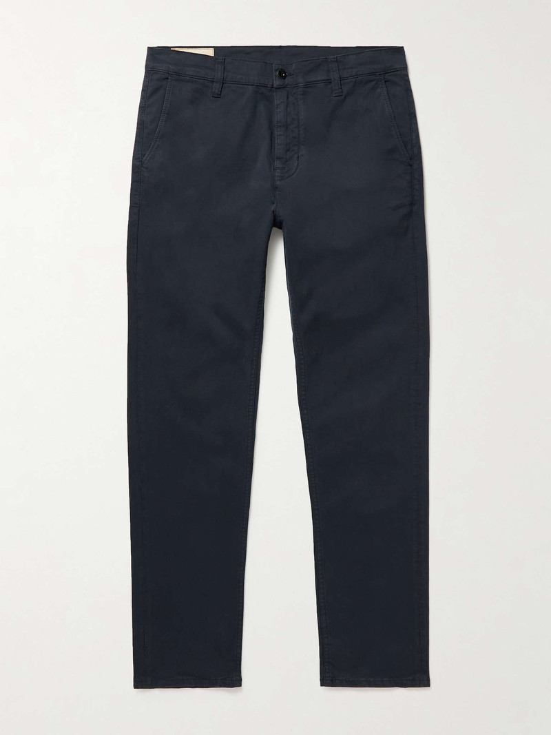 Easy Alvin Slim-Fit Organic Cotton-Blend Trousers - 1