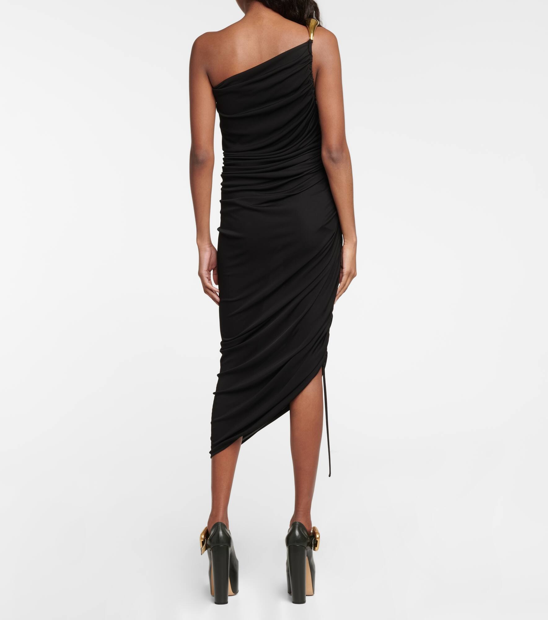 One-shoulder midi dress - 3