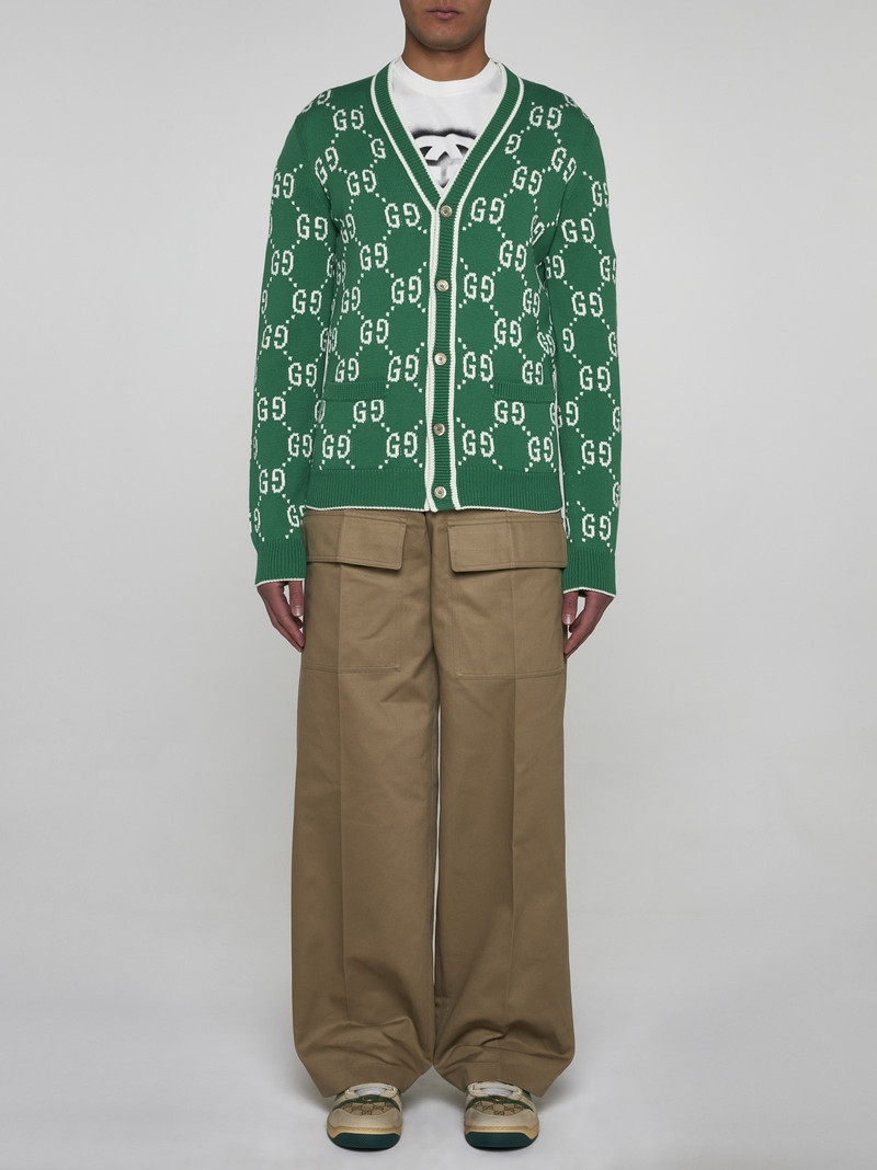 GUCCI GG cotton cardigan outlook