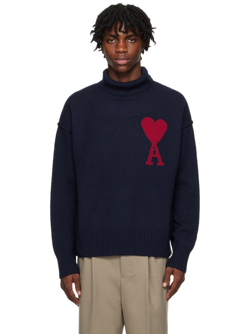 Navy Ami De Cœur Turtleneck - 1