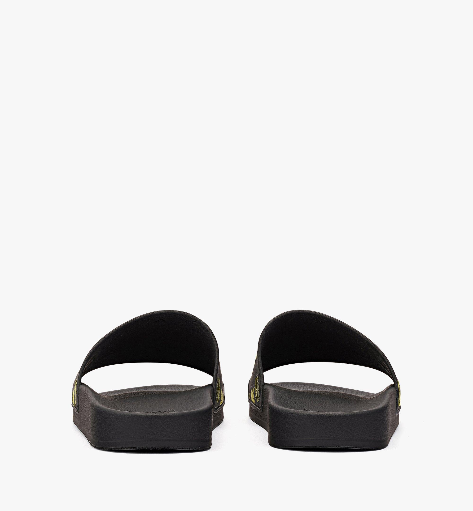 Women’s M Pup Visetos Print Rubber Slides - 4