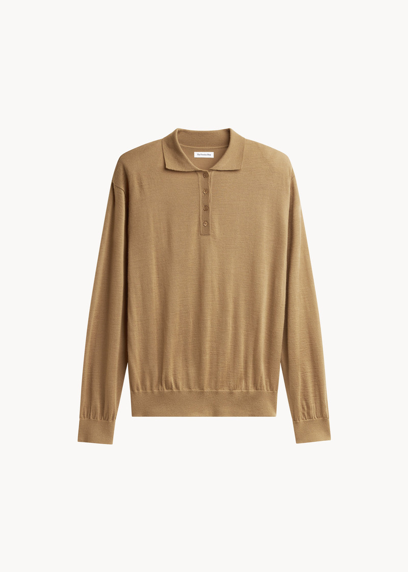 Avallon Padded Knit Polo - Camel 1